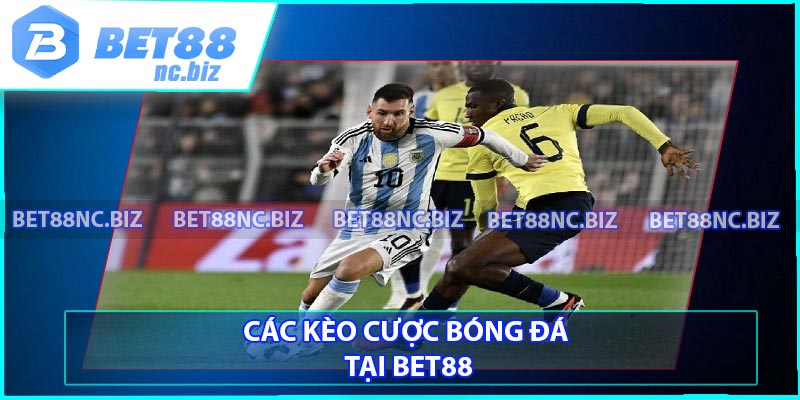 Các kèo cược bóng đá tại BET88